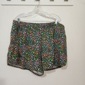 Land's End Shorts Women's Colorful 2x Flowers 80s 90s Coastal‎ Cottage